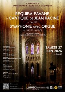 Concert à la Cathédrale de Nantes le 28 juin 2026