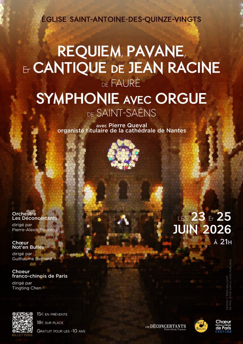 Concerts à Paris le 23 et 25 juin 2026