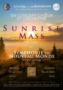 Concerts « Sunrise Mass » du choeur Not’en Bulles les 12 et 16 juin